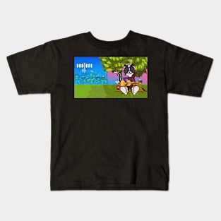 Guitarist Skunk In The Park Kids T-Shirt